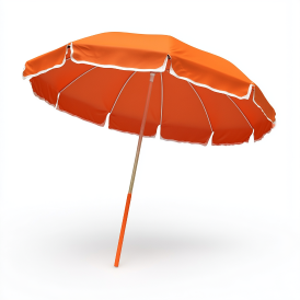 orange beach umbrella