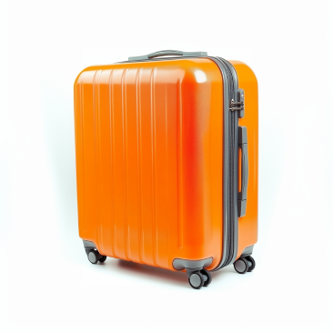 orange luggage